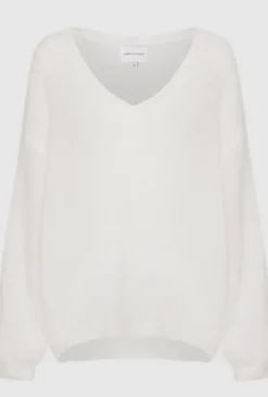 Americandreams - Silja mohairneule LOVE, white/sky blue
