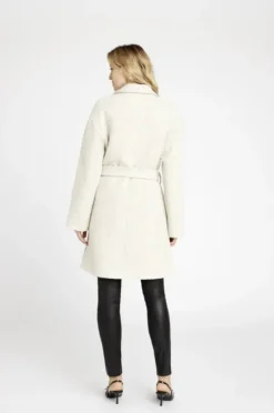 Edel villakangastakki, beige-valko