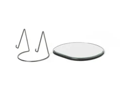 Ferm Living - Pond pöytäpeili, dark chrome