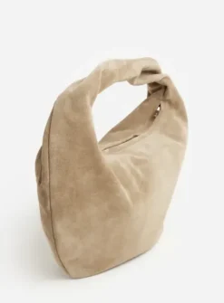 Flattered - Alva shoulder bag, suede sand