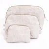 Gauhar - kosmetiikkapussi raidallinen beige-valk