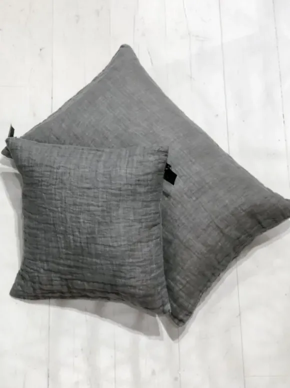 Himla - Hannelin pellavatyynynpäällinen, tummanharmaa