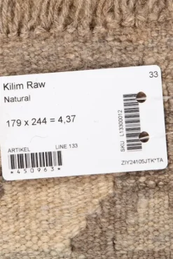 Kelim matto, natural #614 / 179 x 244 cm