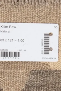 Kelim matto, natural #605 / 83x121cm