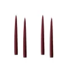 Kruunukynttilä lyhyt 20 cm, light bordeaux