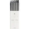Kruunukynttilä 8-pack, grey