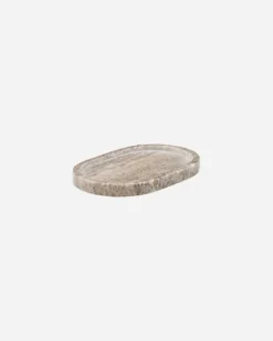 Meraki - marmoritarjotin19,5cm, oval beige
