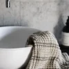 Nella vohvelipyyhe 50x70, taupe stripe