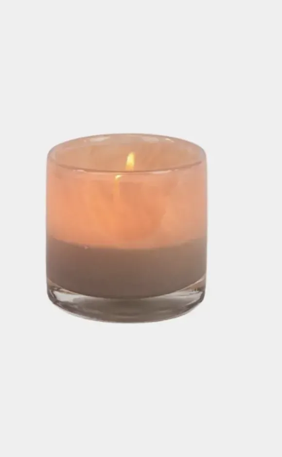 Nilla lasilyhty, light pink Ø8cm