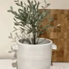Olsson & Jensen - Keraaminen ruukku 22cm, valkoinen