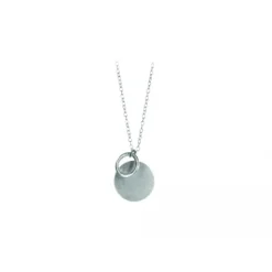 Pernille Corydon - Coin & Circle kaulakoru, hopea