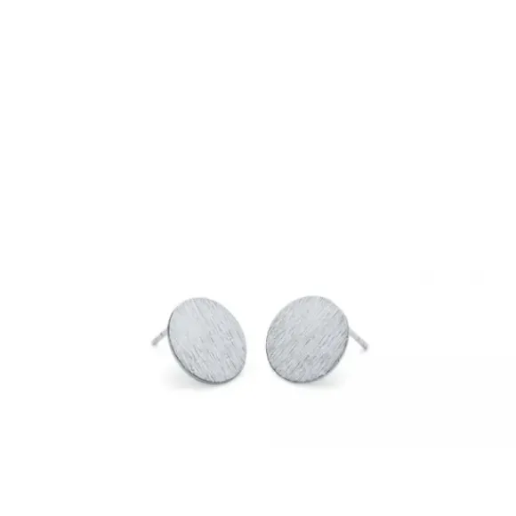 Pernille Corydon - Small Coin nappikorvakorut, hopea