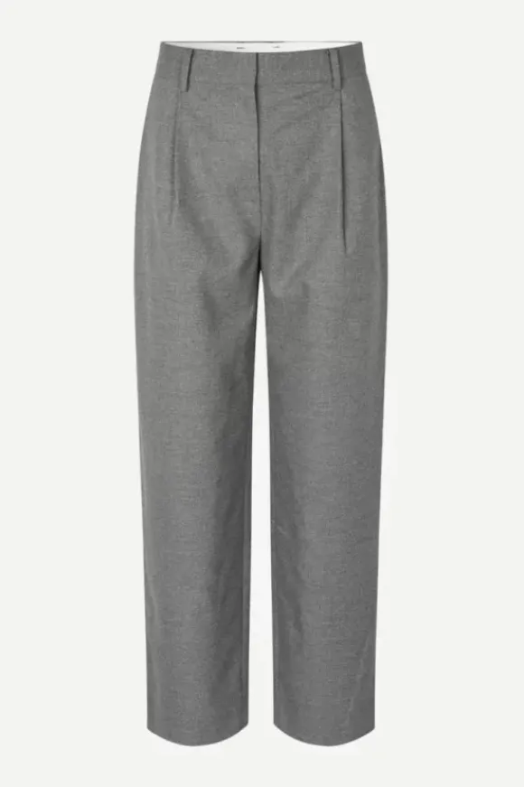 Samsoe&Samsoe - Saagneta housut, grey melange