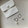 Venice Pearl Hoop korvakorut, hopea