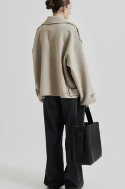 Walance lyhyt villakangastakki, beige melange